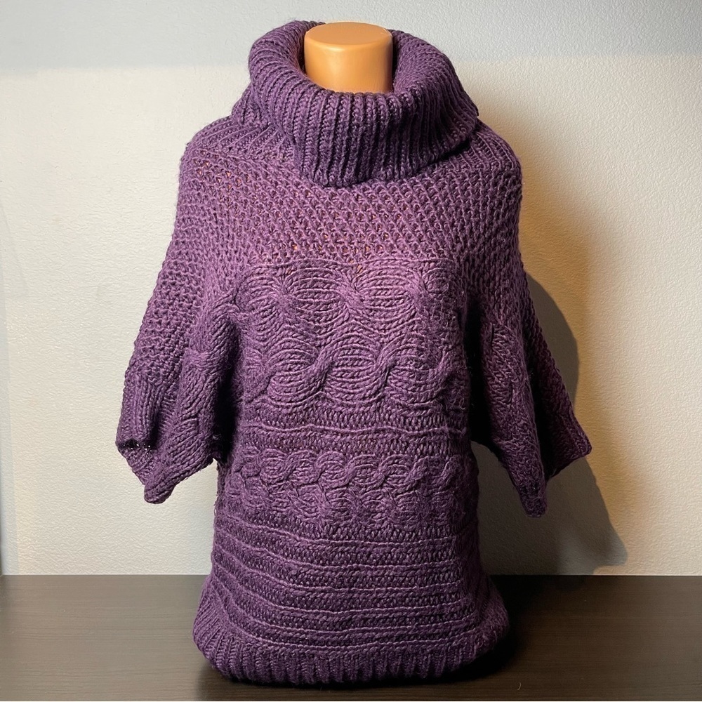 𝅺THE Limited Purple Wool Turtleneck Sweater Size XL